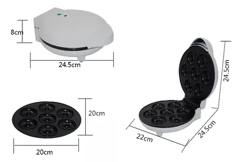 Máquina Para Hacer 7 Mini Donas Repostería Antiadherente GENERICO